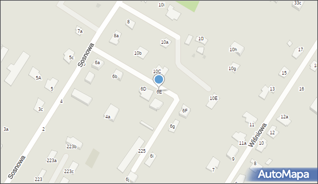 Grudziądz, Sosnowa, 6E, mapa Grudziądza