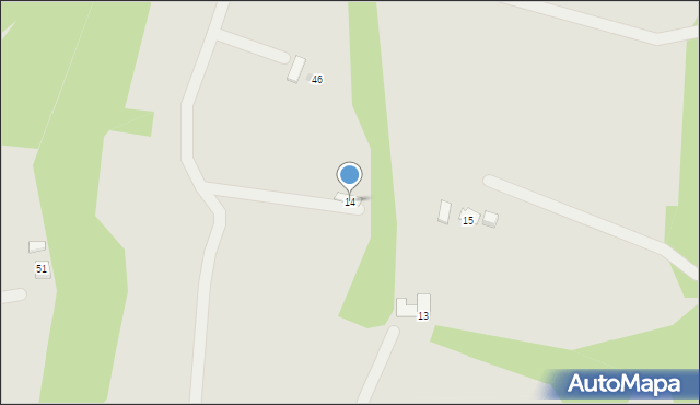 Grybów, Sośnie Górne, 14, mapa Grybów