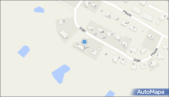 Gutkowo, Sójki, 19, mapa Gutkowo