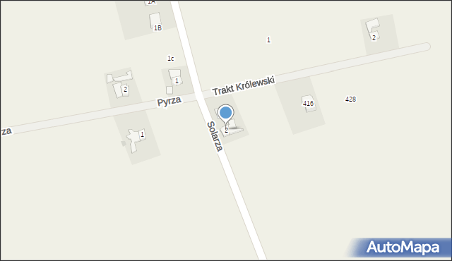 Gwizdaj, Solarza Ignacego, 2, mapa Gwizdaj