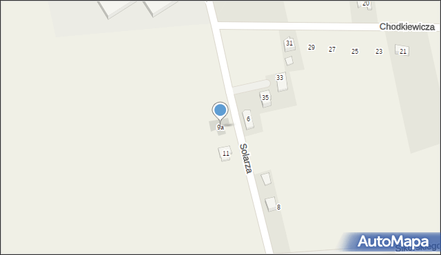 Gwizdaj, Solarza Ignacego, 9a, mapa Gwizdaj