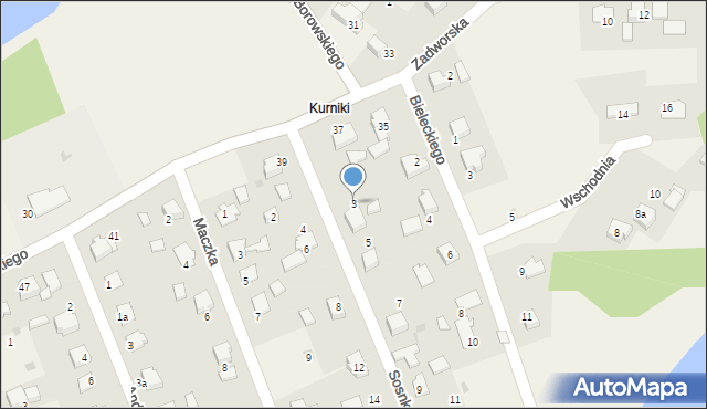 Harmęże, Sosnkowskiego Kazimierza, gen., 3, mapa Harmęże