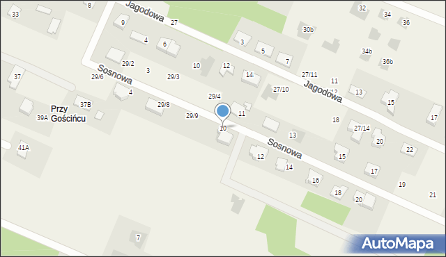 Ignatki, Sosnowa, 10, mapa Ignatki
