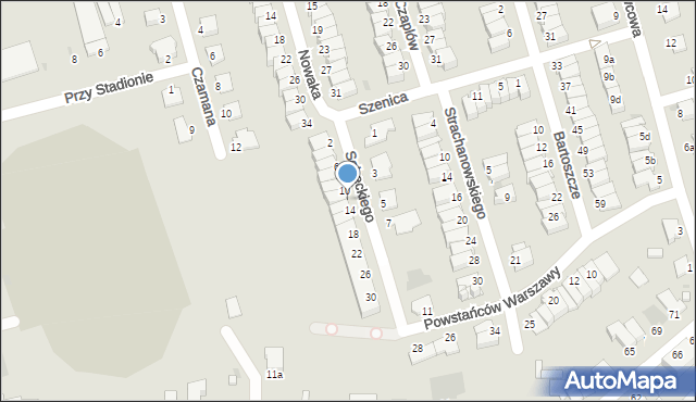 Inowrocław, Sobeckiego Izydora, 12, mapa Inowrocławia