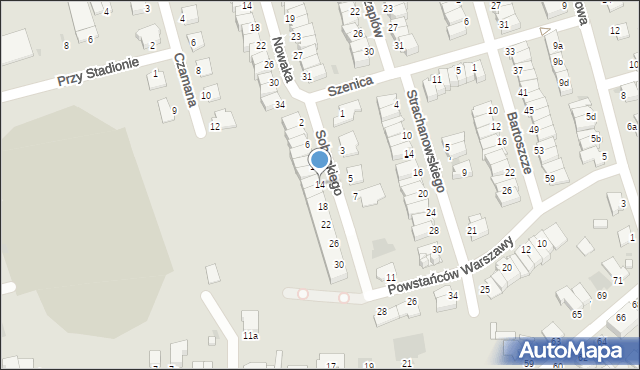 Inowrocław, Sobeckiego Izydora, 14, mapa Inowrocławia