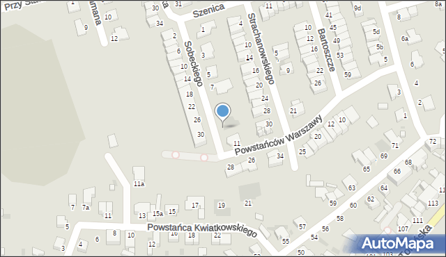 Inowrocław, Sobeckiego Izydora, 9, mapa Inowrocławia