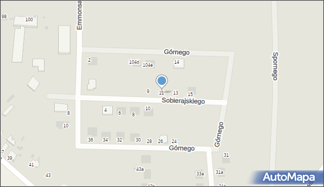 Inowrocław, Sobierajskiego Leona, 11, mapa Inowrocławia