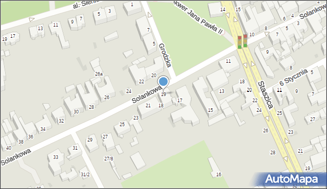 Inowrocław, Solankowa, 19, mapa Inowrocławia