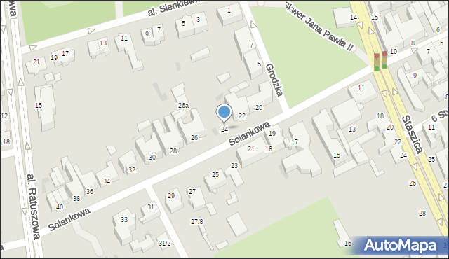 Inowrocław, Solankowa, 24, mapa Inowrocławia