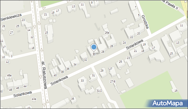 Inowrocław, Solankowa, 30, mapa Inowrocławia