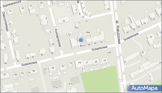 Inowrocław, Solankowa, 50, mapa Inowrocławia