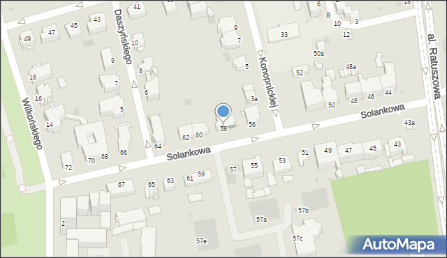 Inowrocław, Solankowa, 58, mapa Inowrocławia