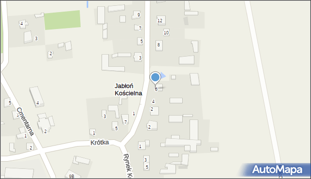 Jabłoń Kościelna, Sokołowska, 6, mapa Jabłoń Kościelna