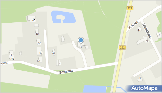 Jagatowo, Sosnowa, 2, mapa Jagatowo