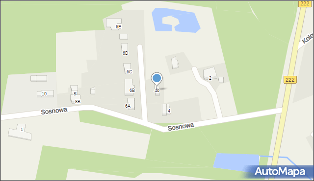 Jagatowo, Sosnowa, 4b, mapa Jagatowo