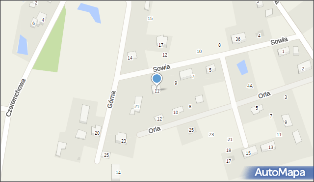 Jagatowo, Sowia, 11, mapa Jagatowo