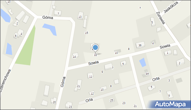 Jagatowo, Sowia, 12, mapa Jagatowo