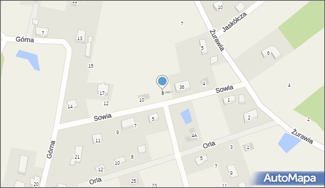 Jagatowo, Sowia, 8, mapa Jagatowo