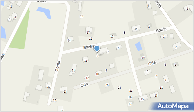 Jagatowo, Sowia, 9, mapa Jagatowo