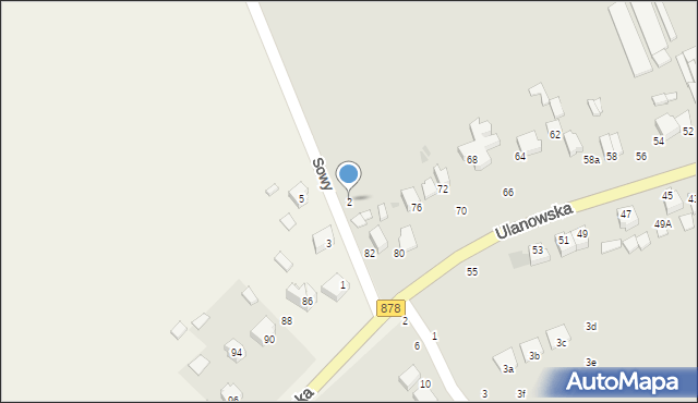 Janów Lubelski, Sowy-Visa Wincentego, 2, mapa Janów Lubelski