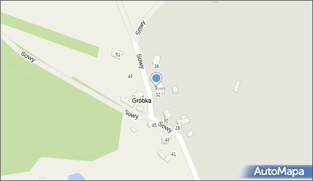 Janów Lubelski, Sowy-Visa Wincentego, 34, mapa Janów Lubelski