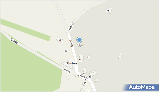 Janów Lubelski, Sowy-Visa Wincentego, 36, mapa Janów Lubelski