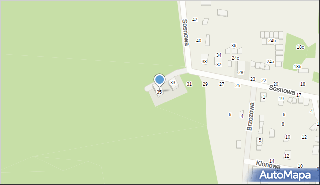 Jarosławiec, Sosnowa, 35, mapa Jarosławiec