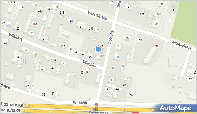 Jasin, Sołecka, 3, mapa Jasin