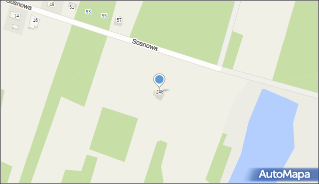 Jastkowice, Sosnowa, 24b, mapa Jastkowice