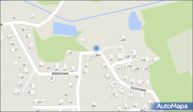 Jastrzębie-Zdrój, Sosnowa, 15A, mapa Jastrzębie-Zdrój