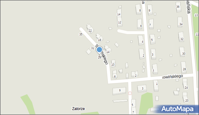 Jelenia Góra, Sowińskiego Józefa, gen., 29, mapa Jelenia Góra