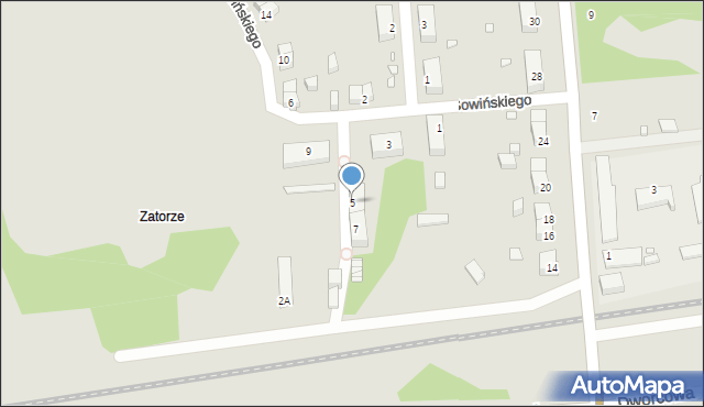 Jelenia Góra, Sowińskiego Józefa, gen., 5, mapa Jelenia Góra