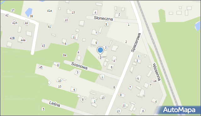 Jeziórko, Sosnowa, 2, mapa Jeziórko