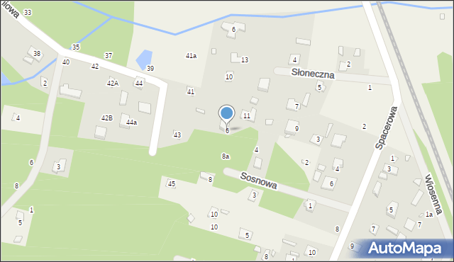 Jeziórko, Sosnowa, 6, mapa Jeziórko