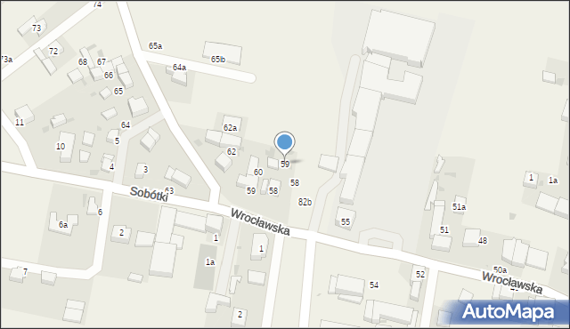 Jordanów Śląski, Sobótki, 59, mapa Jordanów Śląski