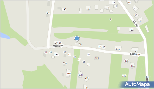 Józefów, Sonaty, 16, mapa Józefów