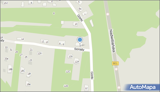 Józefów, Sonaty, 2, mapa Józefów