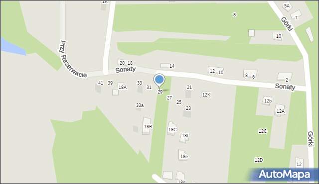 Józefów, Sonaty, 29, mapa Józefów