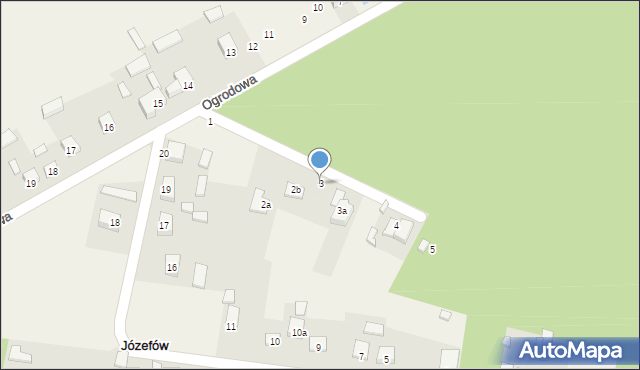Józefów, Sosnowa, 3, mapa Józefów