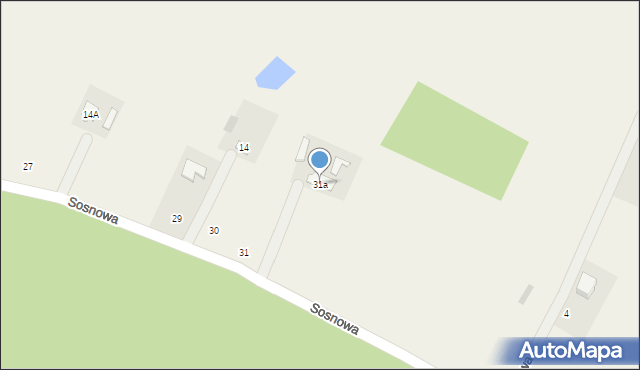 Józefowo, Sosnowa, 31a, mapa Józefowo