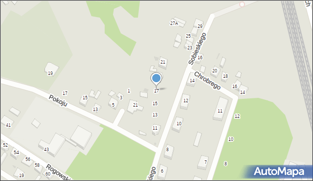 Kalety, Sobieskiego, 17, mapa Kalety