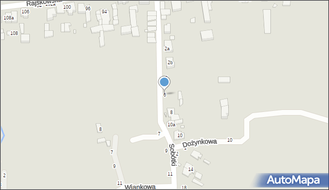 Kalisz, Sobótki, 6, mapa Kalisza