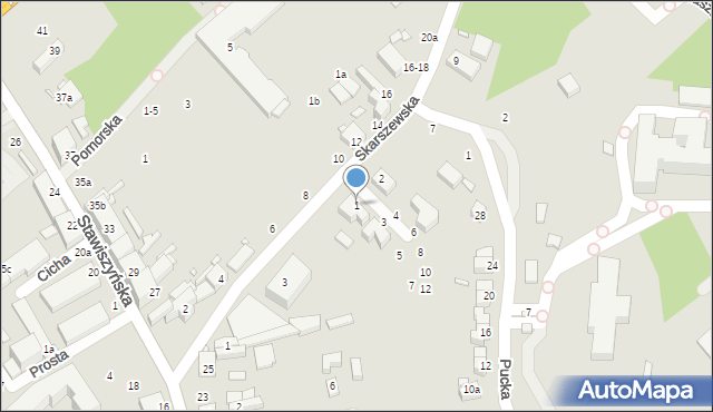 Kalisz, Sopocka, 1, mapa Kalisza