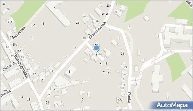 Kalisz, Sopocka, 3, mapa Kalisza