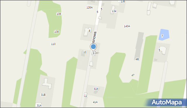 Kaliszki, Sosnowa, 7, mapa Kaliszki