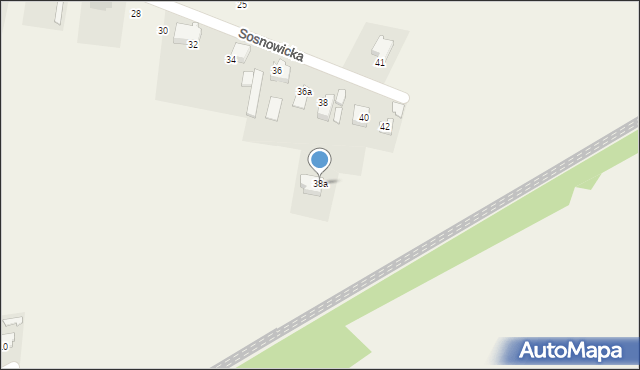 Kaniów, Sosnowicka, 38a, mapa Kaniów