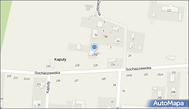 Kaputy, Sochaczewska, 226a, mapa Kaputy