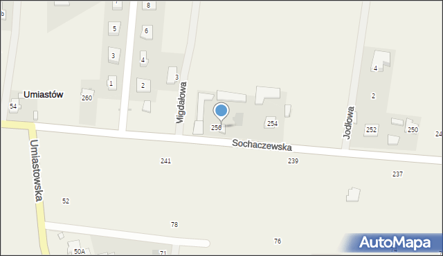 Kaputy, Sochaczewska, 256A, mapa Kaputy