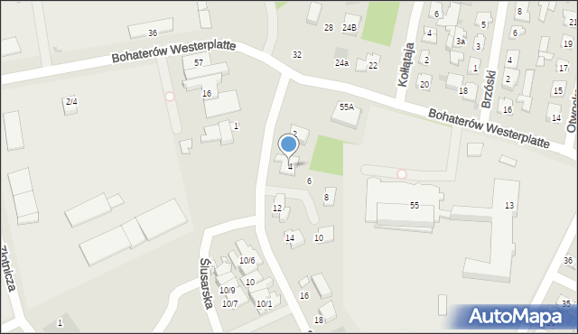 Karczew, Sosnowa, 4, mapa Karczew