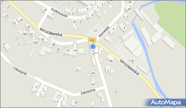 Kąty Wrocławskie, Sobótki, 2, mapa Kąty Wrocławskie